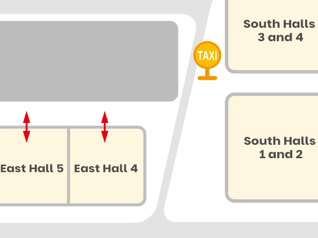 Tokyo Big Sight South Exhibition Hall Departure and arrival point