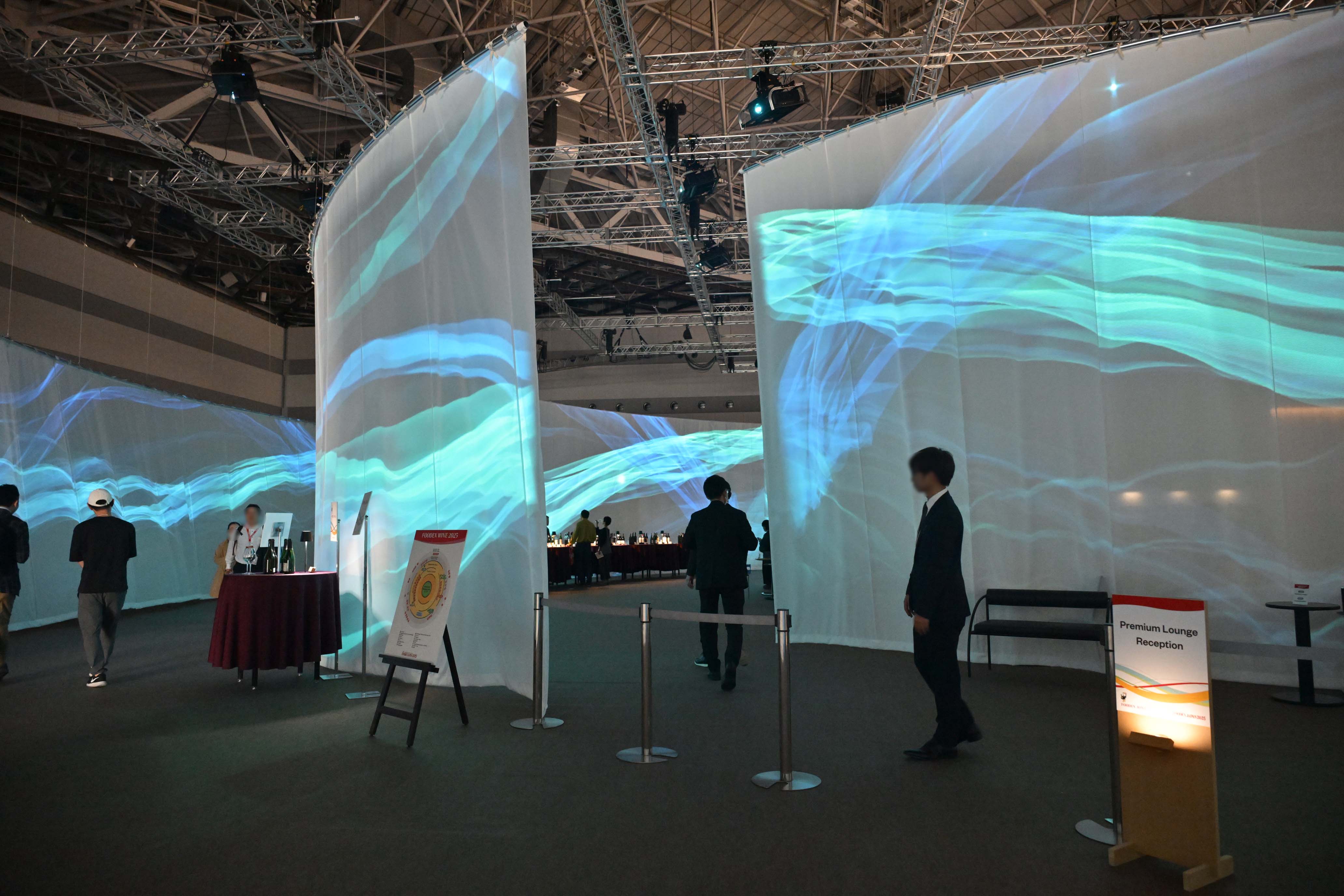 Wine exhibition scene