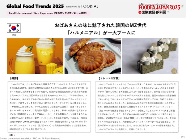 Global Food Trends 2025 レポートページ画像