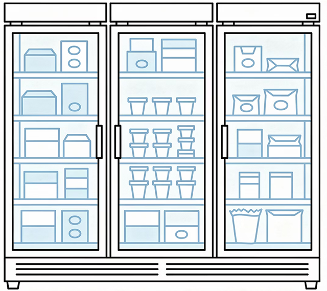 冷凍食品売り場のイメージ画像