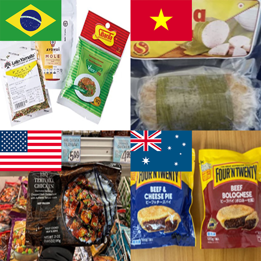 世界各国・地域の冷凍食品イメージ